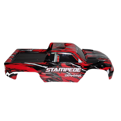 Fits Traxxas Stampede 2wd XL5 Clipless Body Shell Red Black Factory Painted