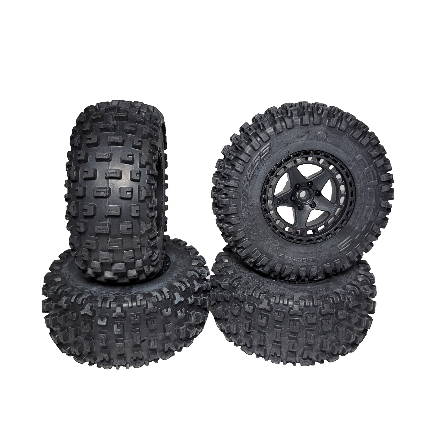 Arrma Fury 223s Tires dBoots Fortress SC Factory Glued & 14mm Wheels / Senton
