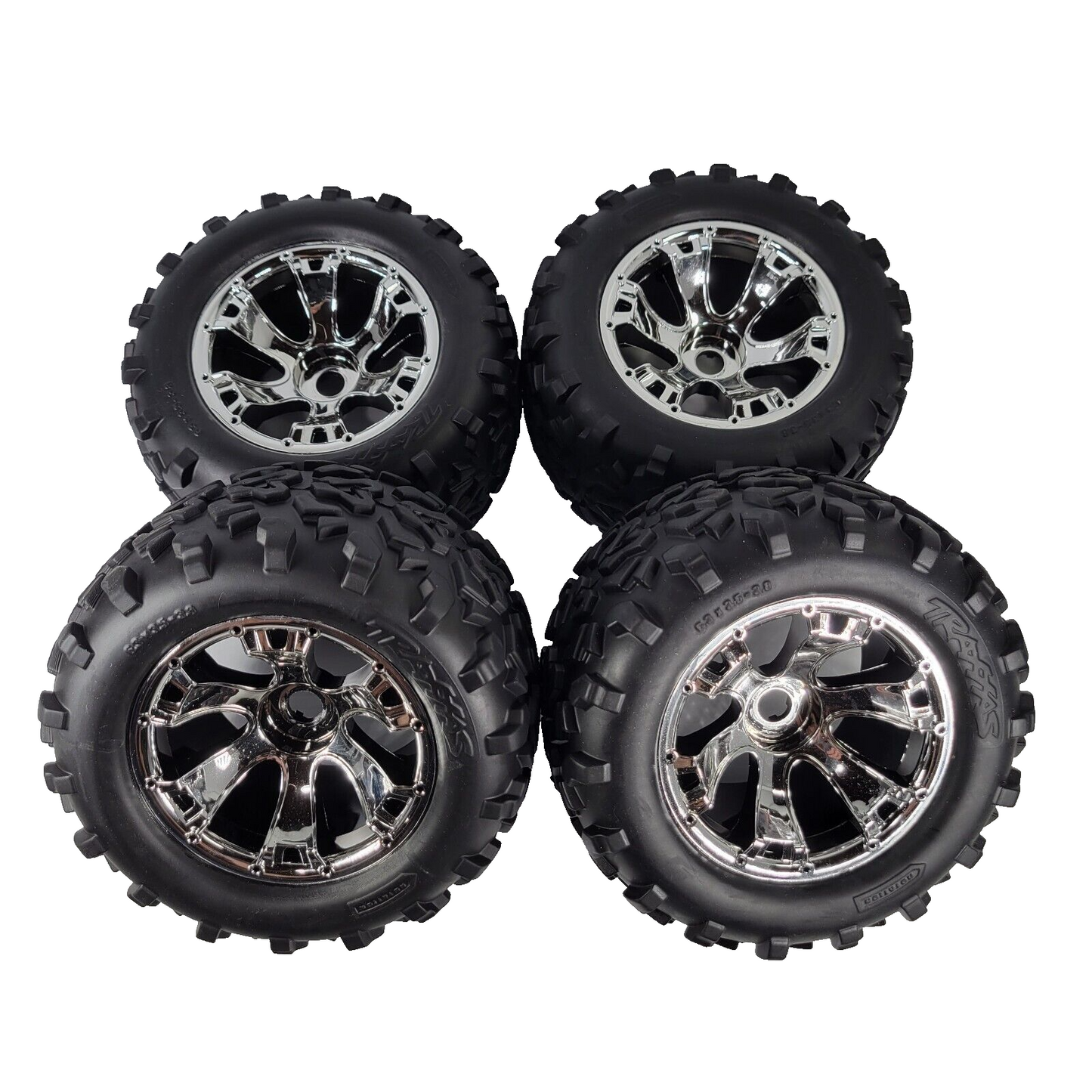 Fits Traxxas Revo 3.3 Tires & 17mm Geode Wheels 6.3 E-Revo E-Maxx Sledge 53097-3