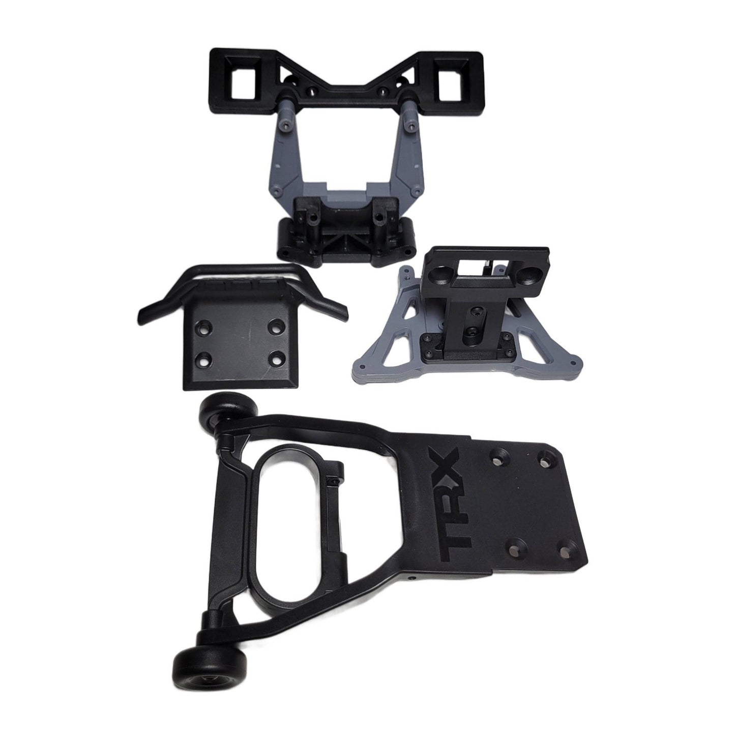 FIts Traxxas Rustler VX3 2wd Clipless Towers Bulkhead Wheelie Bar & Front Bumper