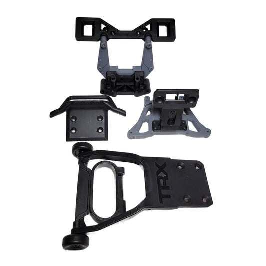 FIts Traxxas Rustler VX3 2wd Clipless Towers Bulkhead Wheelie Bar & Front Bumper