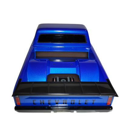 Fits Traxxas Drag Slash Blue C10 Chevrolet Painted Body w/ Wing Grill Bumpers