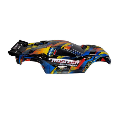 Fits Traxxas Rustler VX3 2wd Clipless Body Factory Painted Blue Black Yellow