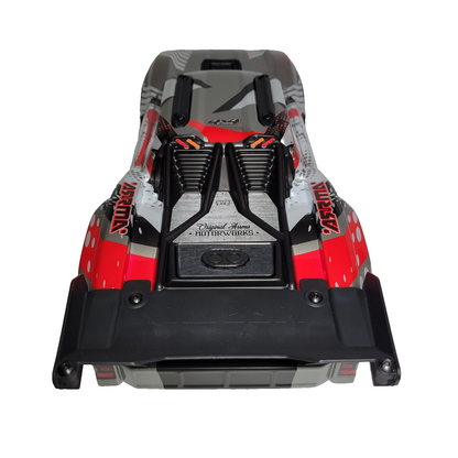 Arrma Vorteks 223S 4x4 v4 BLX Clipless Body Shell Red Silver Painted / Spoiler