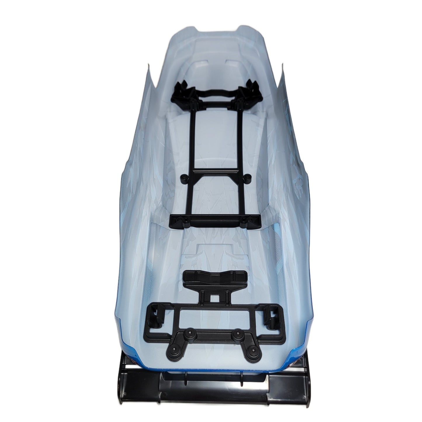 Fits Traxxas Rustler 4X4 VX3 Blue Black Body NEW ClipLess Mount (ONLY FITS VX3)