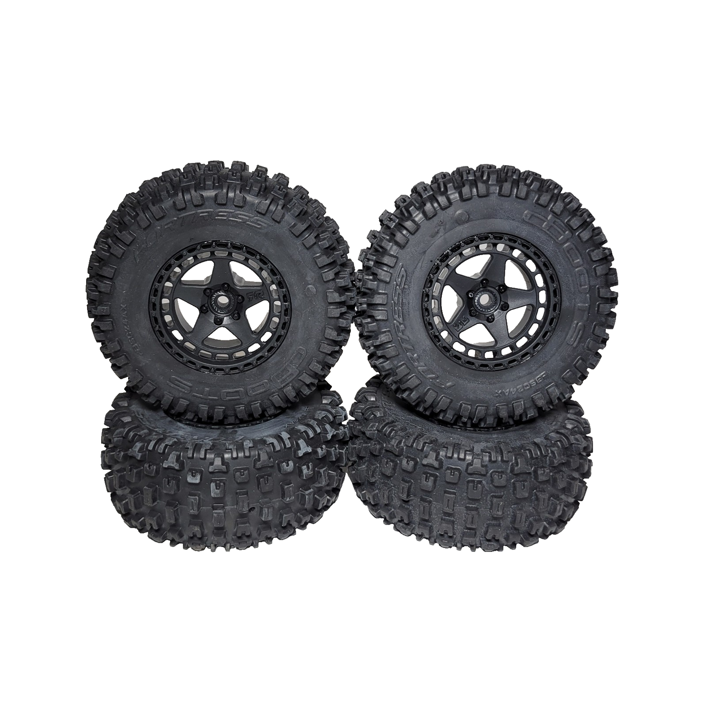 Arrma Fury 223s Tires dBoots Fortress SC Factory Glued & 14mm Wheels / Senton