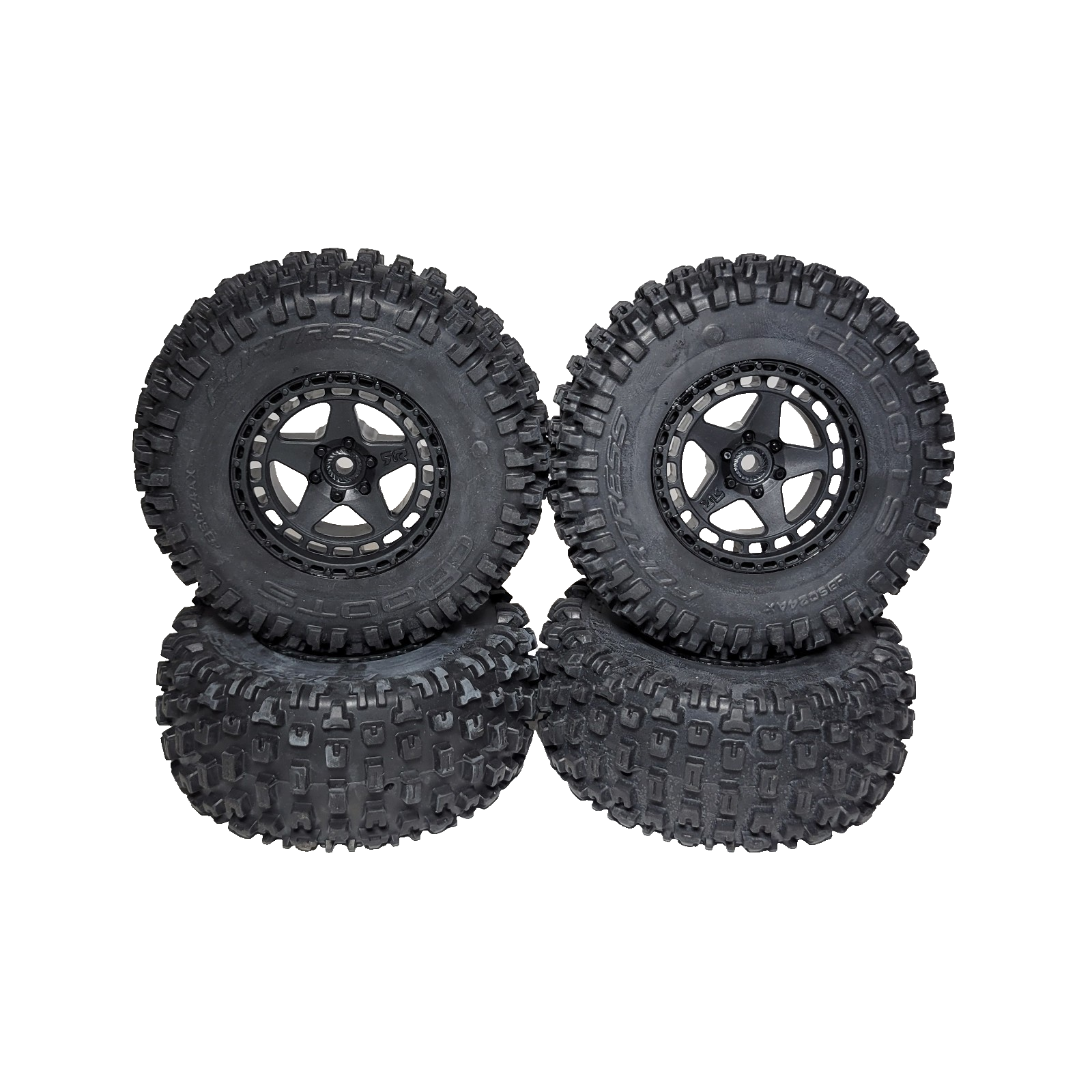 Arrma Fury 223s Tires dBoots Fortress SC Factory Glued & 14mm Wheels / Senton