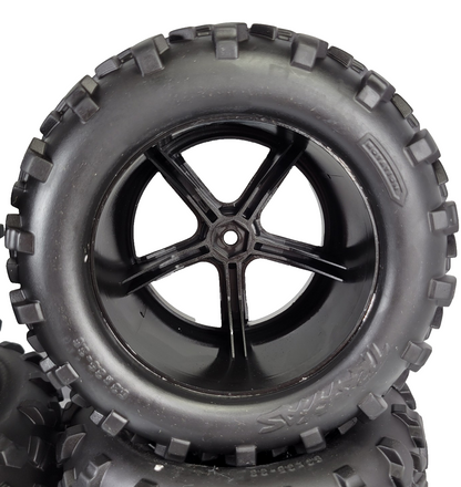 Fits Traxxas T-maxx 3.3 Tires & 14mm Wheels (4) Also Fits 2.5 & Brushed E-Maxx
