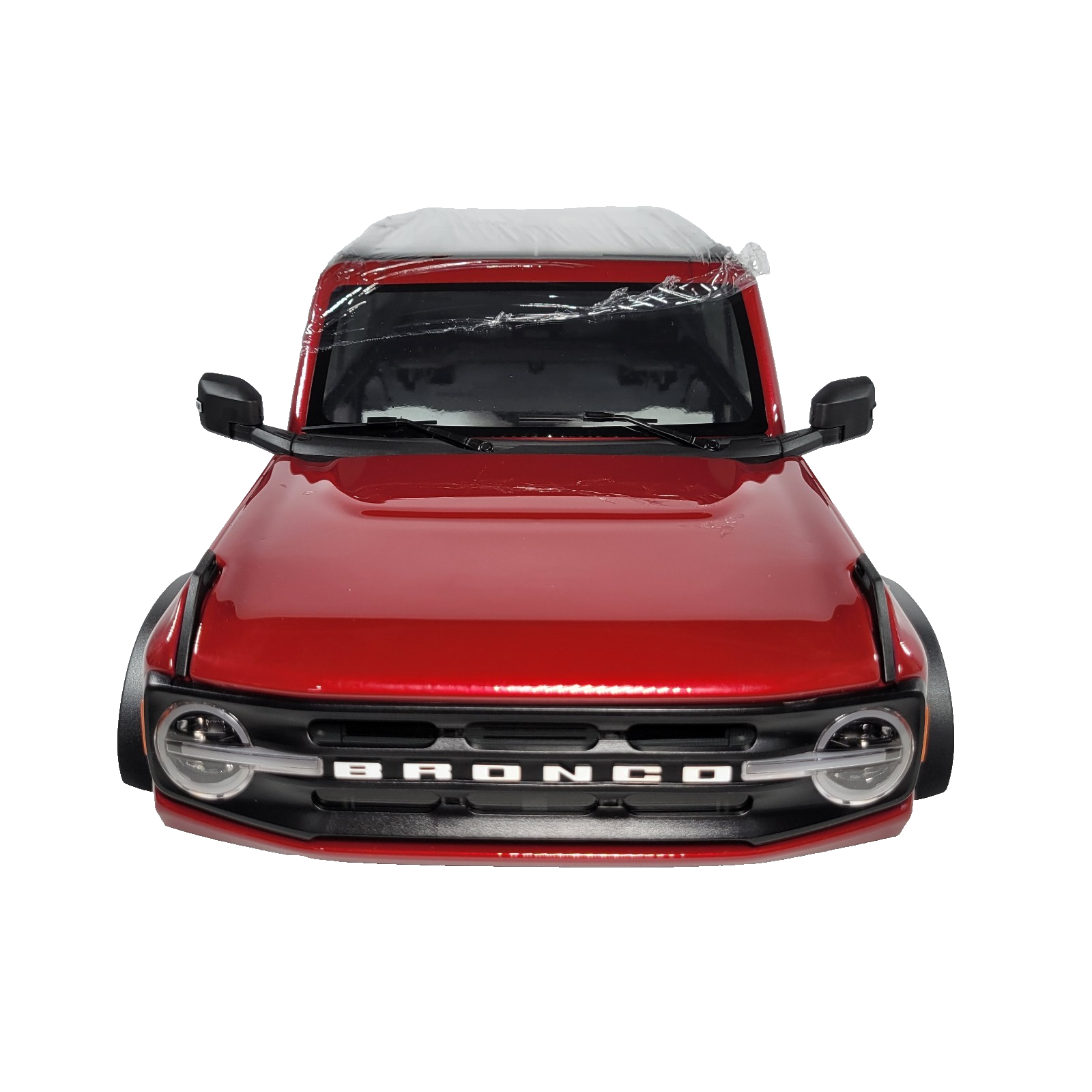 Fits Traxxas TRX-4 Ford Bronco 2021 RED Body Painted Mounts Latch & Spare Tire