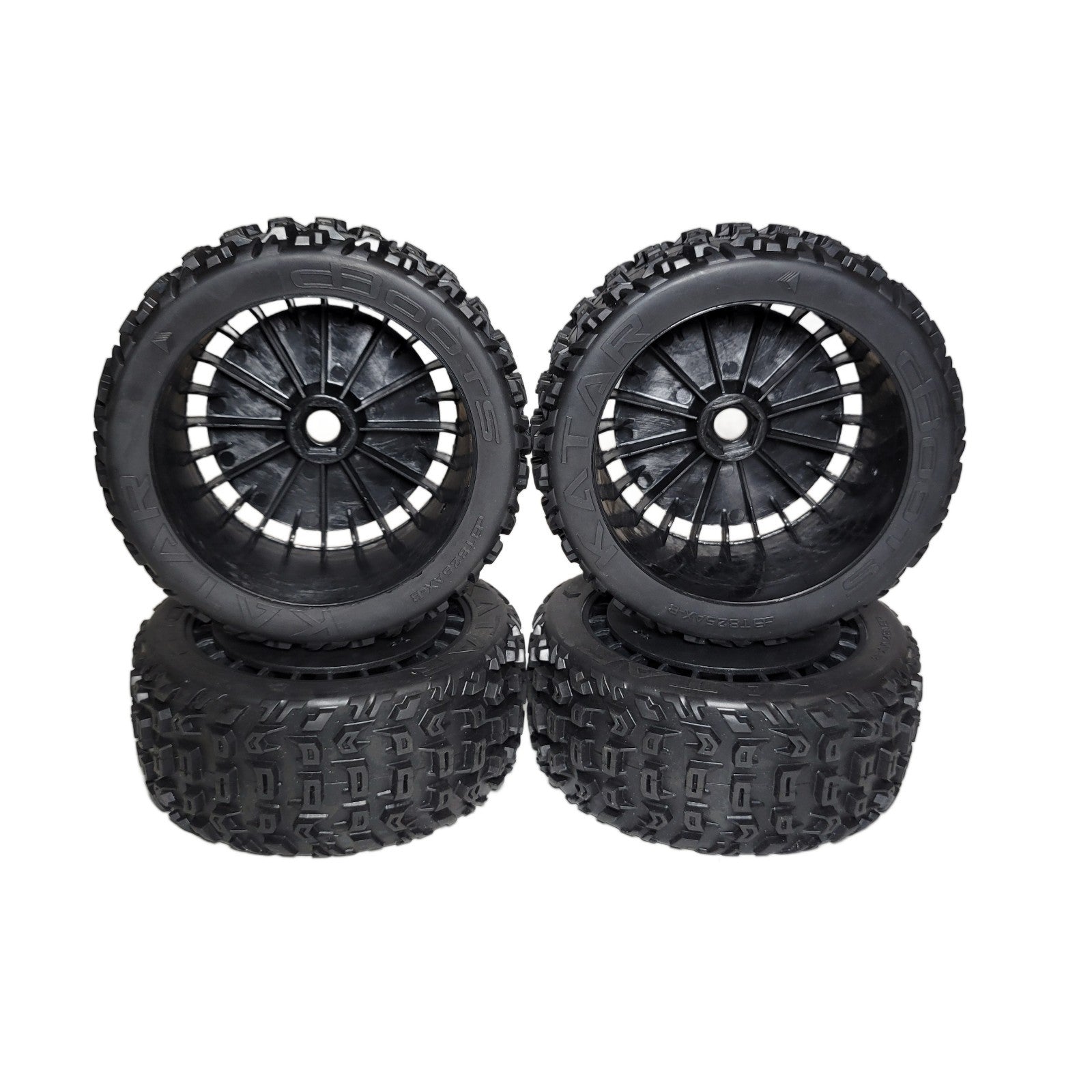 Arrma Talion 6s EXB Tires T Belted dBoots Katar & Black 17mm Wheels ARA550097