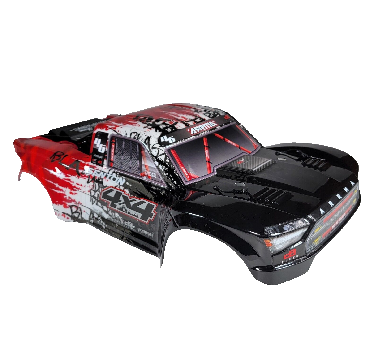 Arrma Senton 4X4 BLX Body Red Black White Factory Painted Decaled Body Shell