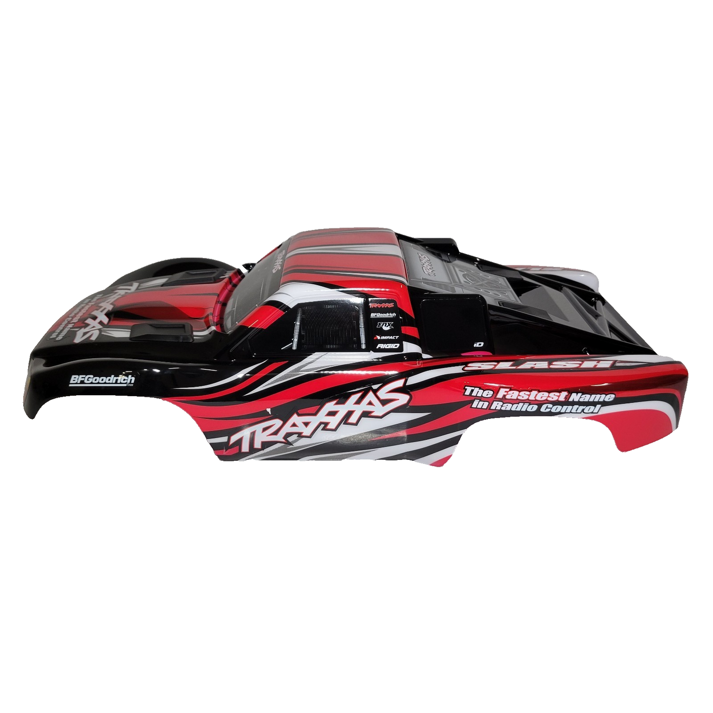 Fits Traxxas 1/10 Slash Red Black Body w/ Clipless Mounts 4wd 2wd 4x4 VXL XL5