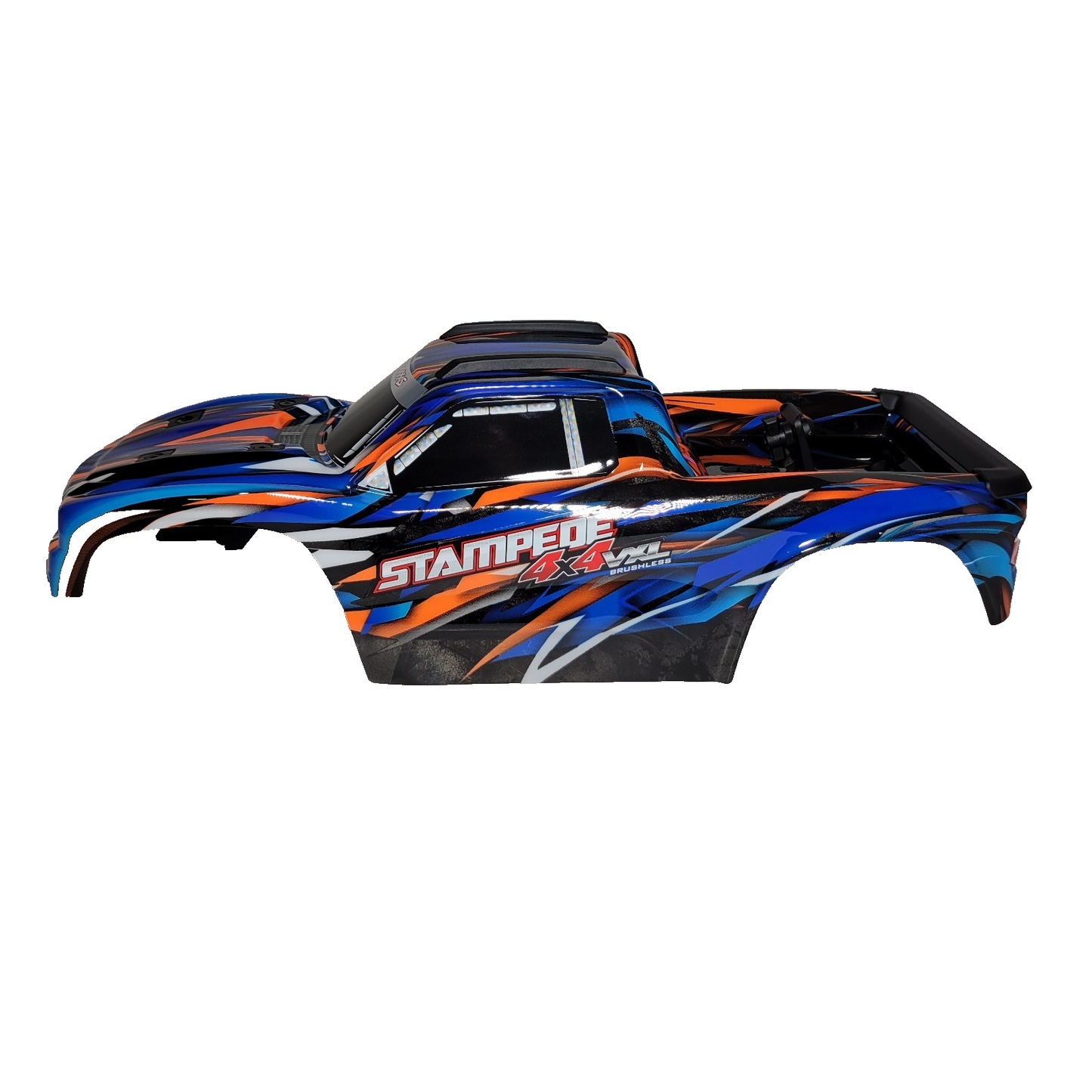 Fits Traxxas Stampede 4X4 VXL V2  Orange Blue Body Clip-Less Support Mount Hoss