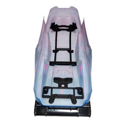 Fits Traxxas Rustler 4X4 VX3 Purple Blue Body NEW ClipLess Mount (ONLY FITS VX3)
