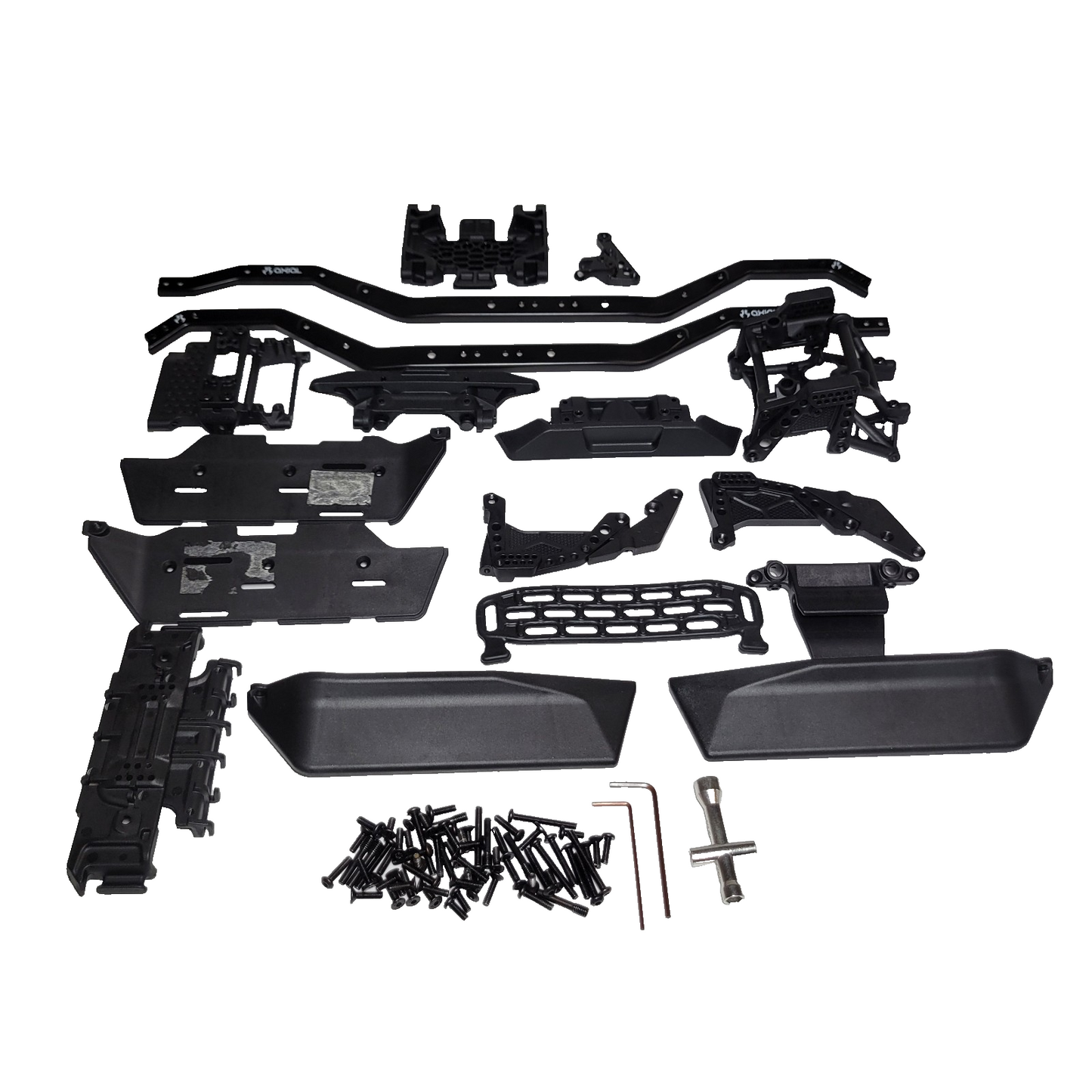 Axial SCX10 iii Coyote Frame Rails Screws Skid Covers Servo Mount Bumpers Tower