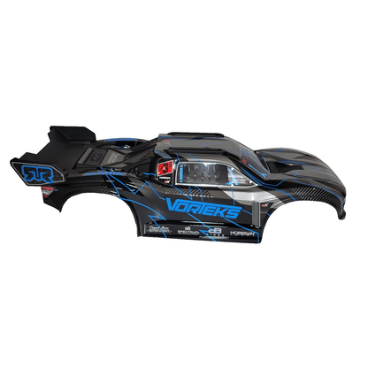 Arrma Vorteks 223s 2wd Body Factory Painted Blue Clipless & Spoiler Wing Tray