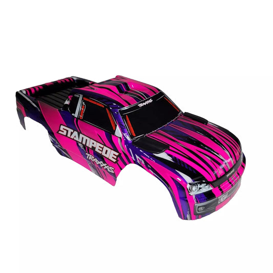 Fits Traxxas Stampede 2wd Clipless Body Shell Pink & Purple Factory Painted XL5