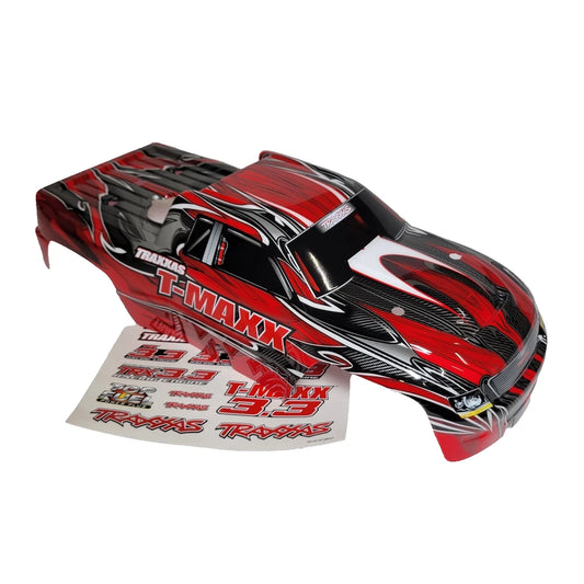 Fits Traxxas T-Maxx 3.3 Red Silver Black White Factory Painted Body Decals